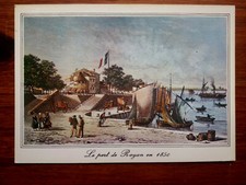 LE PORT DE ROYAN en 1850 bateau à roue   carte postale postcard