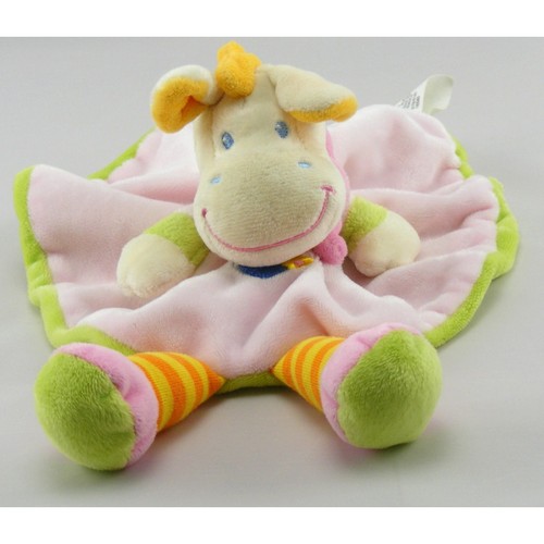 Doudou plat rond - , cheval