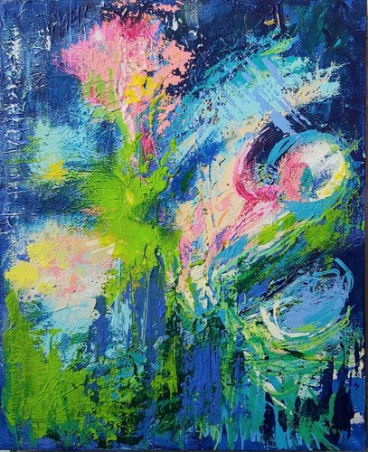 Peinture sur toile signée - toile,