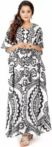 Noir imprimé floral robe - noir,