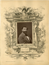 Sculpteur, Maillet Vintage print Photoglyptie  8x12  Circa 1880 