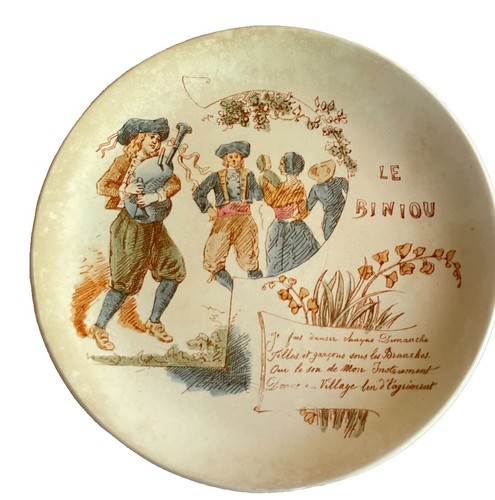 Ancienne assiette parlante - ancienne,