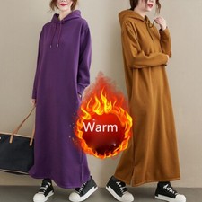 Femme Chaud Capuche Robe Pull