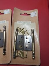 Paumelle n°4 vintage pour meuble en acier vieux bronze