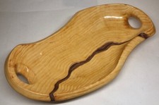 Coupe Vintage Imitation Bois Vallauris Grandjean Jourdan H 9 L 48,5 l 26 Cm