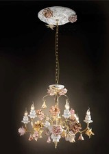 Lustre porcelaine capodimonte - lustre,