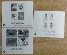Lot 3 Épreuves Du Timbre Tunnel Sous La Manche Jeux Olympiques Albertville 1992