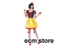 JADEO Déguisement Princesse Blanche-Neige Femme Taille M Halloween Carnaval