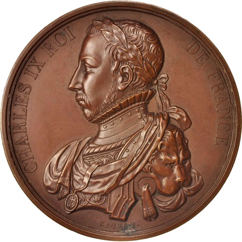 France medal charles ix - france,,
