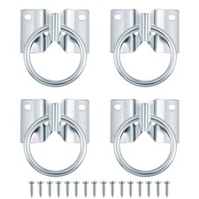 4x Anneau d'attache croisé pour chevaux Block TieRing Horse Barn Supplies