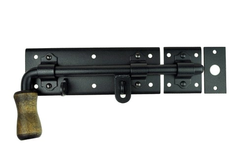 Serrure portail 270mm noir - serrure,