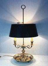 GRANDE LAMPE BOUILLOTTE DE STYLE LOUIS XVI BRONZE ET TÔLE XXème