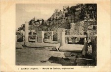 CPA AK ALGERIA Geiser 7 Djemila Marché de Cosinius angle sud est (757264)