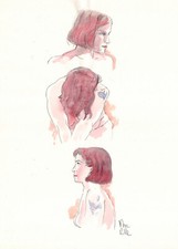 Nu nude dessin original 3