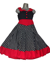 ROBE JUPE/BALANÇOIRE COMPLÈTE À POIS - STYLE ROCKABILLY/années 50