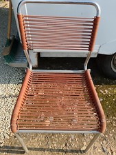 Chaise Scoubidou Vintage Année 1960