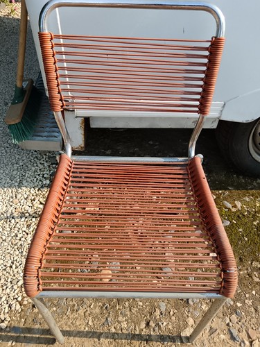 Chaise scoubidou vintage - scoubidou,