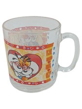 Diddl Tasse à Thé en Verre Transparent Motif Cœur Coloré