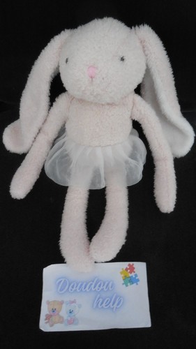 Doudou peluche lapin - en, tutu