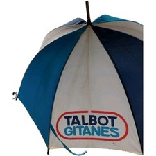 Parapluie publicitaire formule 1 Talbot Gitanes année 1980 Autun NEYRAT