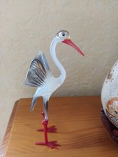 Ancienne Cigogne En Verre
