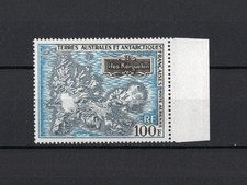 TAAF Carte des iles Kerguelen PA 20 bord de feuille neuf**. TB