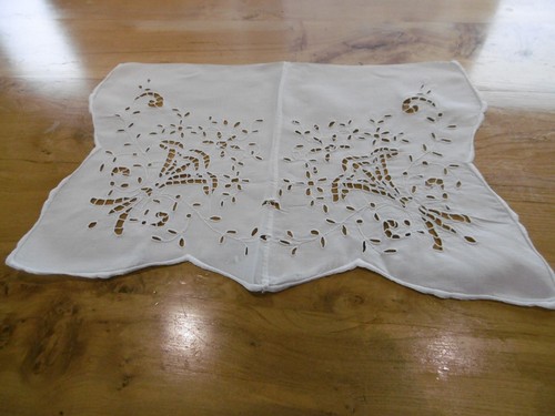 Piece lin ancien broderie - ancien,