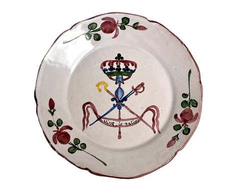 Faïence les islettes assiette - faïence,