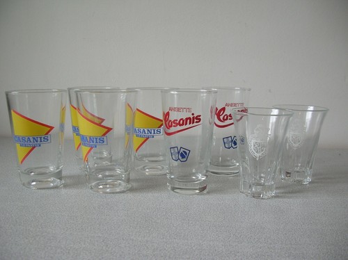 Lot verres pastis - pastis, casanis