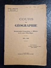 Cours de géographie militaire de l'école spéciale Saint Cyr 1937-1938