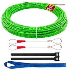 Aiguille Electricien 30 m - Tire Fils ElectriqueTire Cable Spirale Rétractabl...