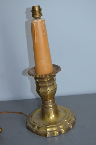 Lampe bougie bronze doré - lampe, en