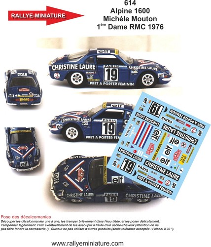 Decals ref 0614 alpine - decals,