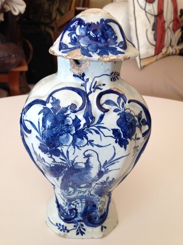Belle potiche faience - potiche,