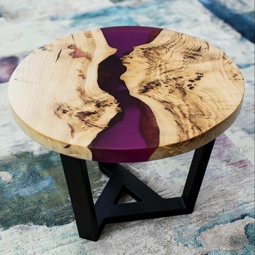 Table ronde époxy - salle, à