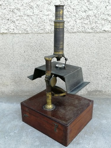 Ancien microscope ème - ancien, 19