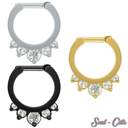 Piercing septum avec pierres - piercing,