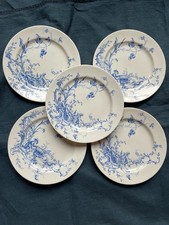 5 Assiettes Plates terre de