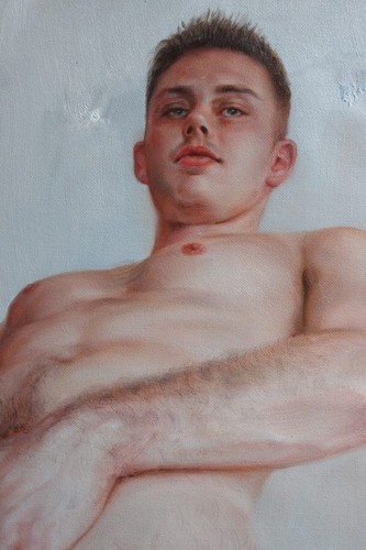 Homme gay peinture - nu,