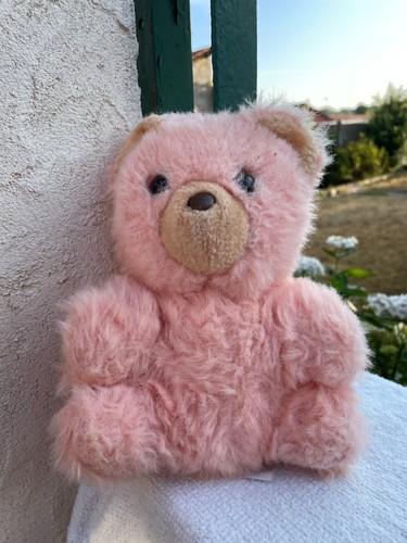 Vintage ours peluche rose - -,