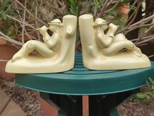 ANCIENS SERRE-LIVRES FAÏENCE