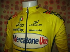 🚲 Ancien MAILLOT ASICS MERCATONE UNO CYCLING TEAM L ? MANCHES LONGUES Pantani