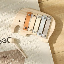 Jouet de piano à frapper à la main en bois xylophone à 5 notes pour cours de