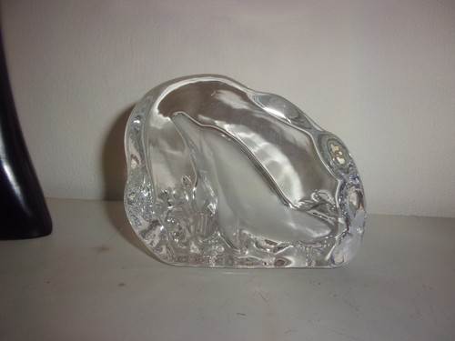 Presse papier cristal dauphin - presse,