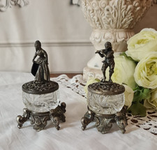 2 ANCIENNES SALIERES EN VERRE