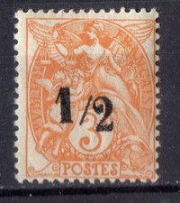 FRANCE ! Timbre BLANC NEUF de 1900 n°109h surcharge de 1903