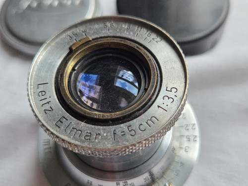 Leica leitz chrome elmar - leitz, 50mm