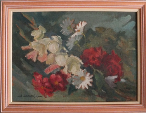Bouquet fleurs tableau de - tableau,