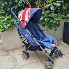 poussette canne bleue de marque Mino byEasywalker buggy, 4 roues doubles