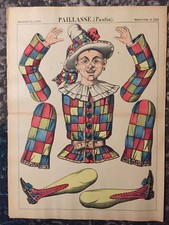 Pantins à découper : Paillasse -Imagerie  Pellerin Epinal N°1343  Originale 